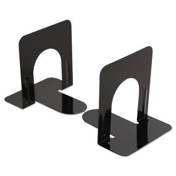 Universal® Economy Bookends, Standard, 5 7-8 X 8 1-4 X 9, Heavy Gauge Steel, Black freeshipping - TVN Wholesale